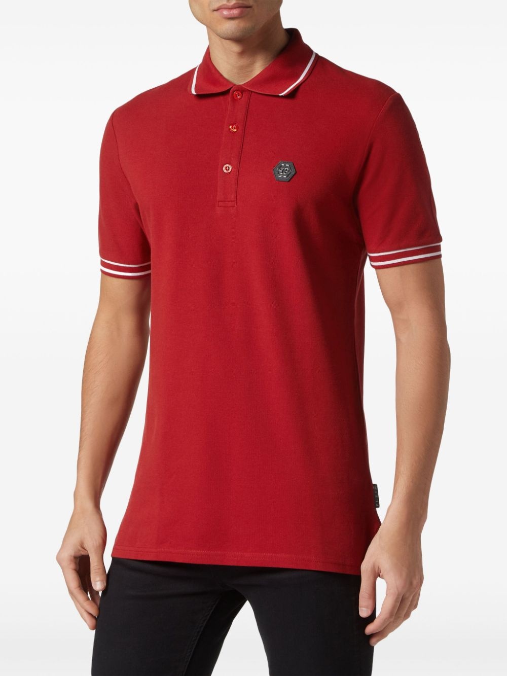 logo-appliqué cotton polo shirt - 2