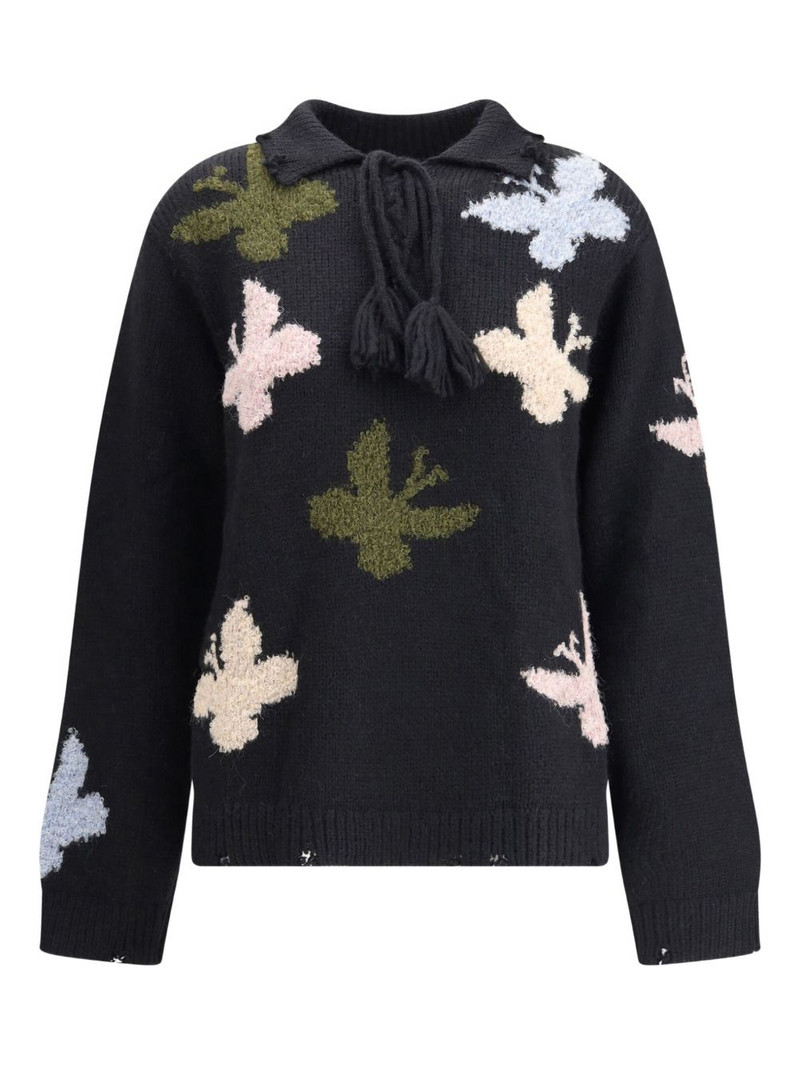 Bowrain tassel butterfly sweater 1