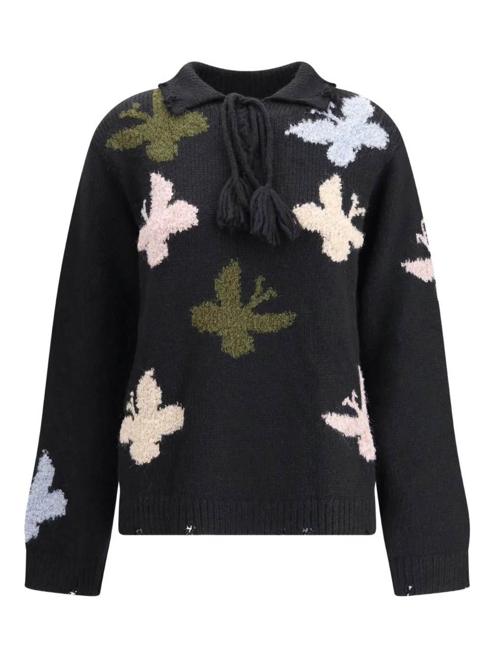 Bowrain tassel butterfly sweater - 1