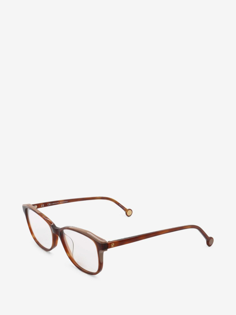 tortoiseshell-effect rectangle-frame glasses 1
