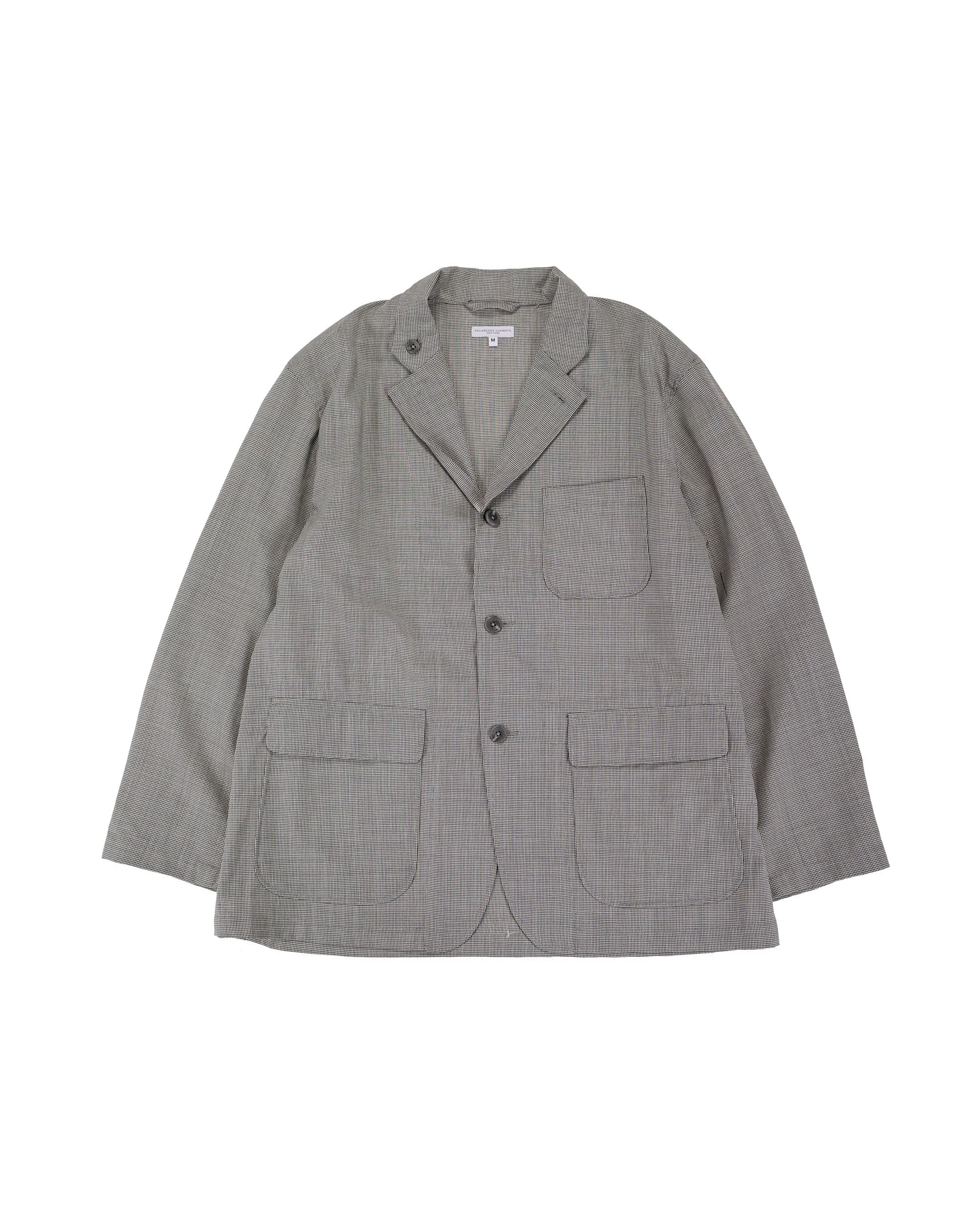 Loiter Jacket Grey Micro Houndstooth Tropical Wool - 1