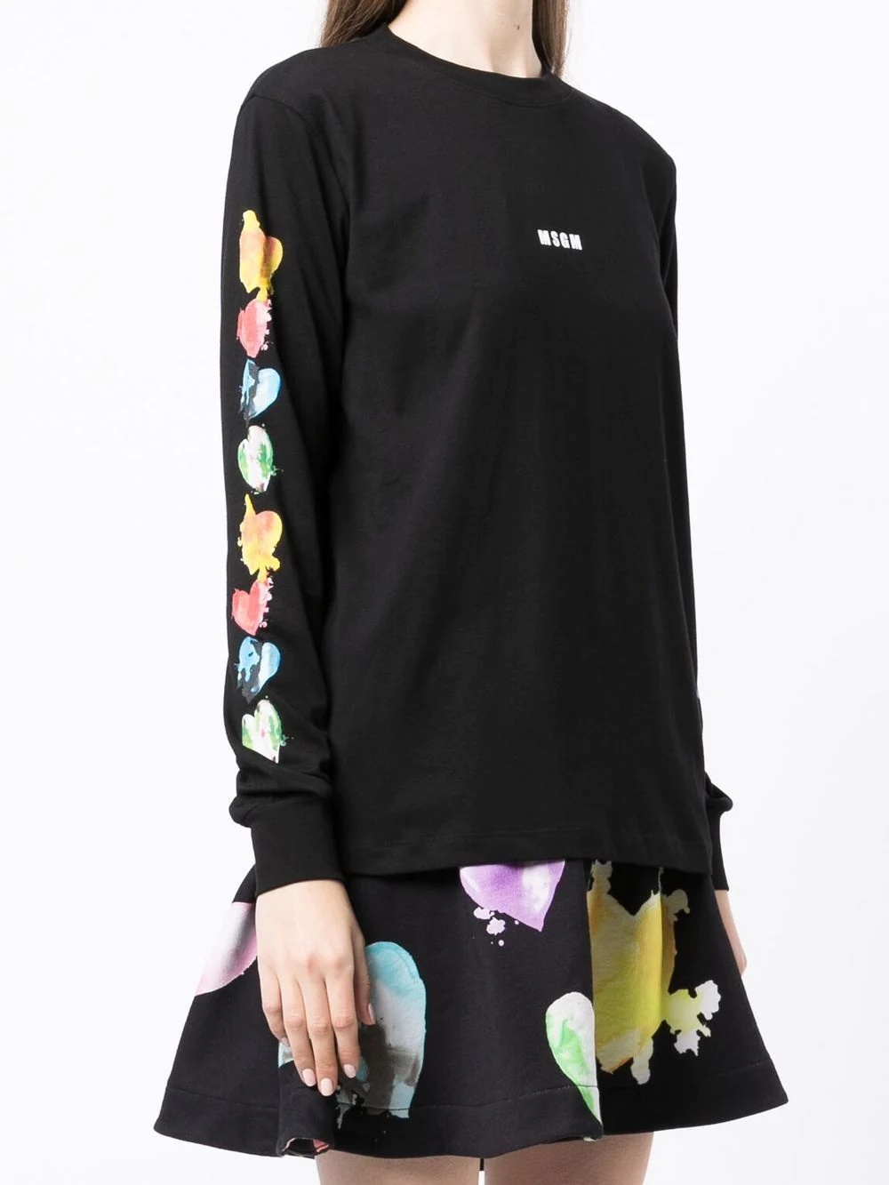 logo-print long-sleeve T-shirt - 3