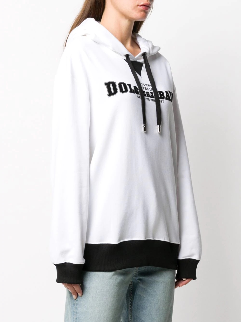 logo print hoodie - 3