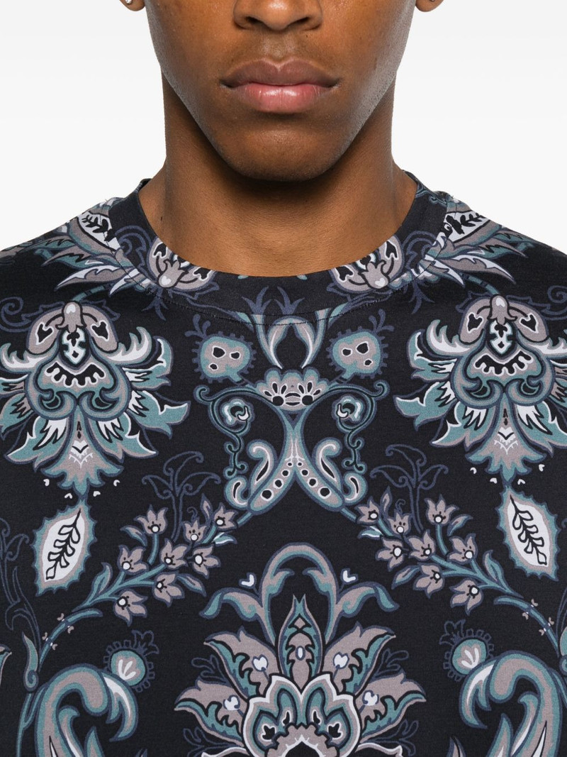 paisley-print cotton T-shirt 4