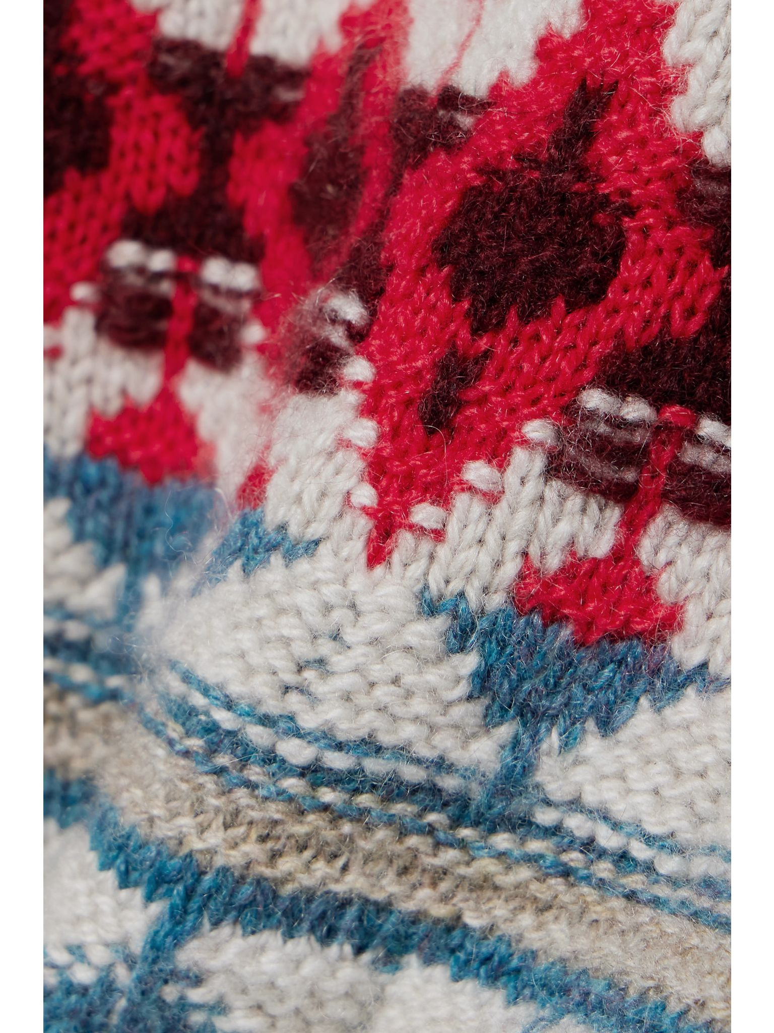 Holiday Noel jacquard-knit cashmere shorts Multi - 4