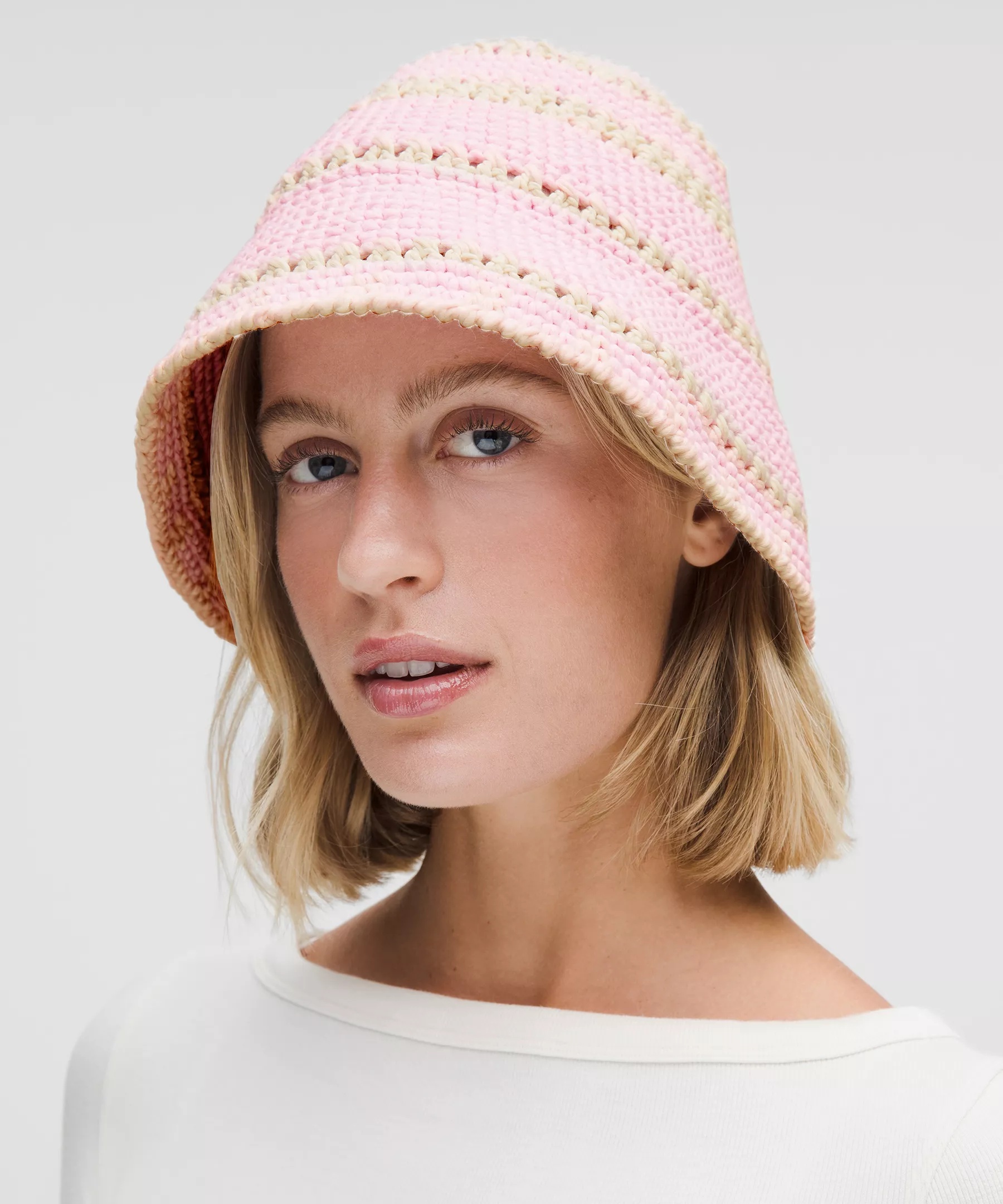 Cotton Crochet Bucket Hat - 2