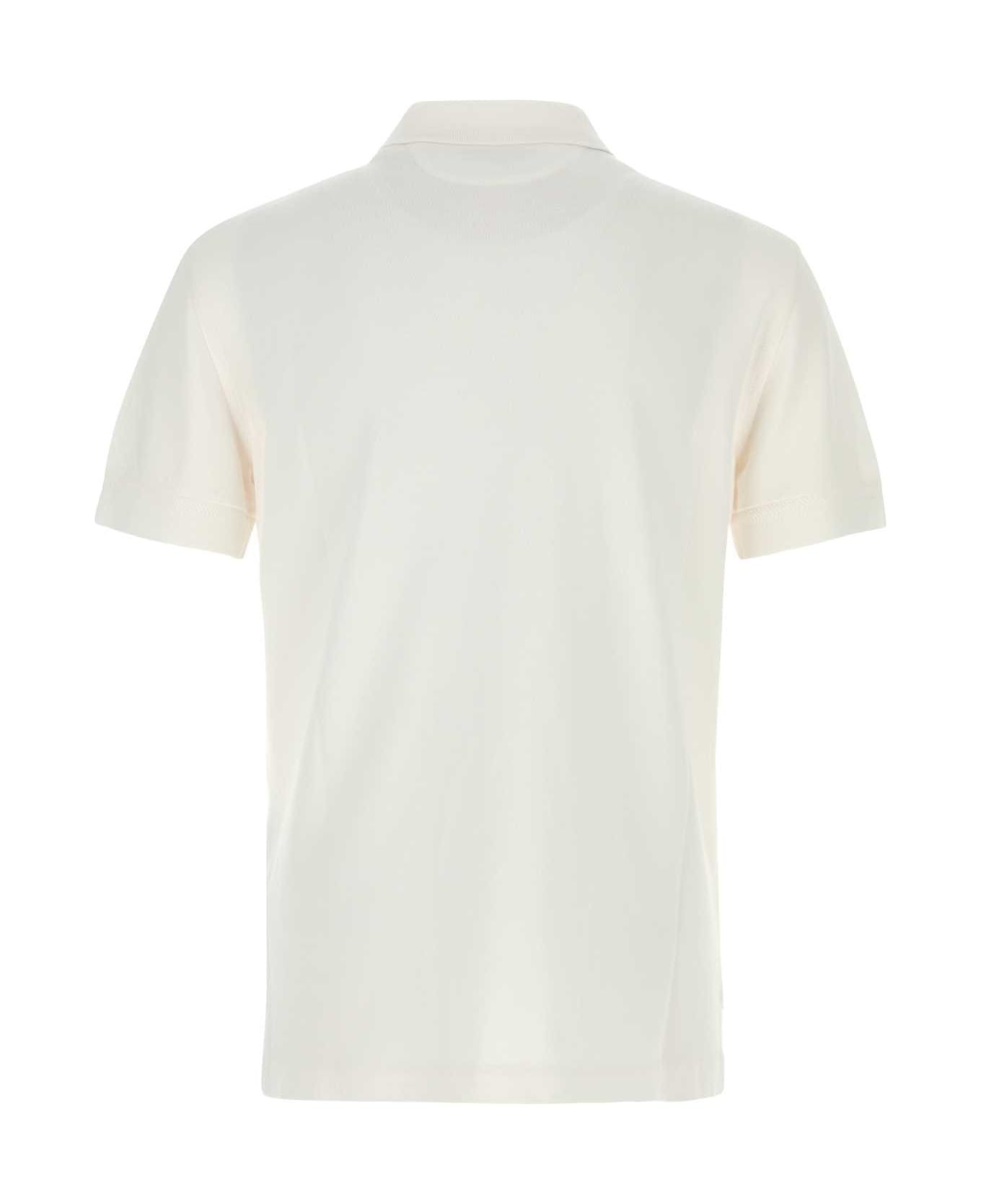 White Piquet Polo Shirt - 2