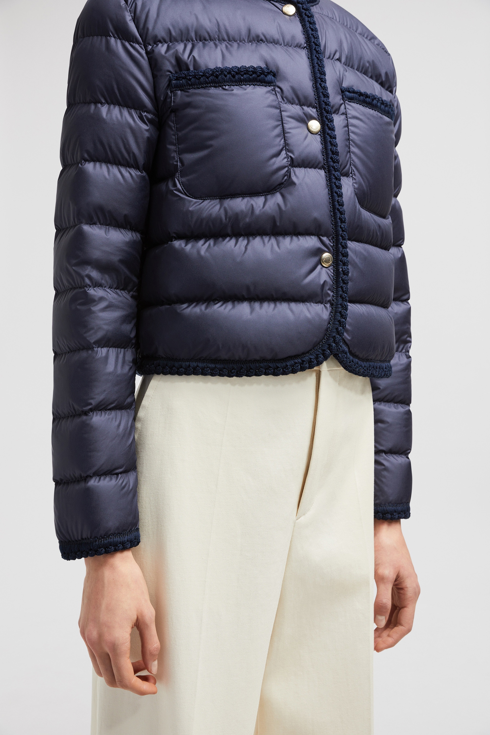 Gencay Braided Trim Short Down Jacket - 7