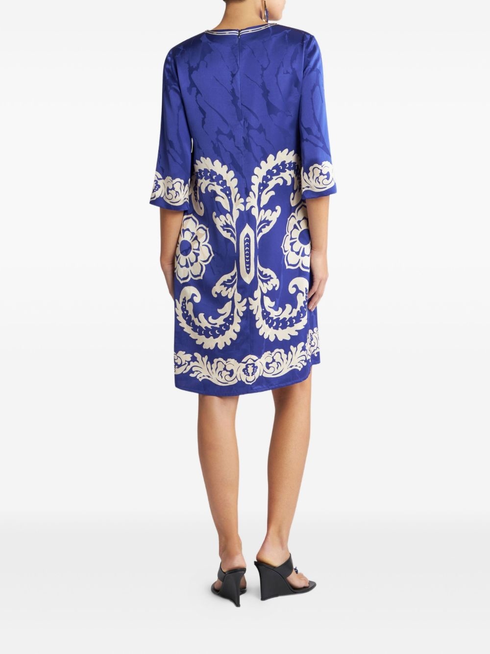 jacquard-pattern dress - 3