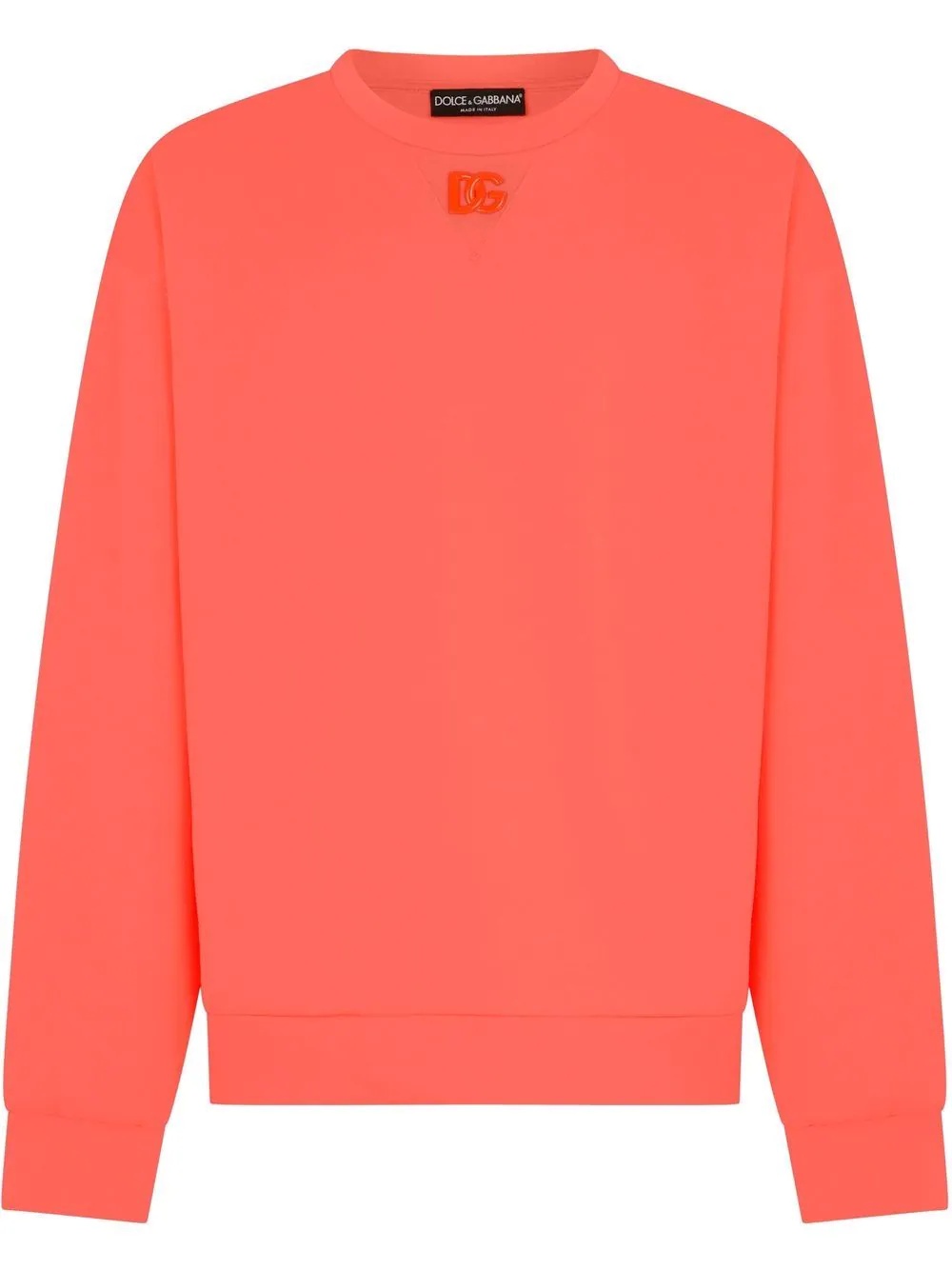 drop-shoulder embroidered logo sweatshirt - 1