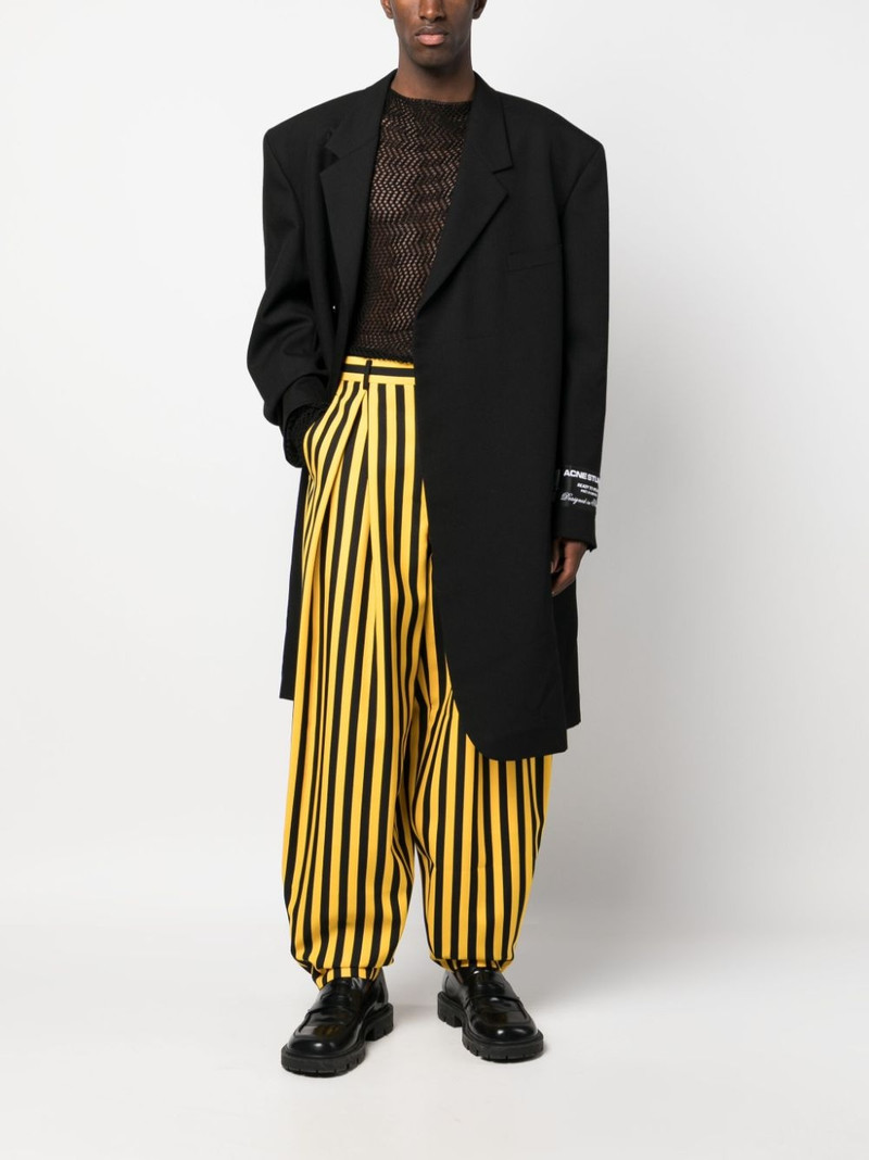 Comme des Garçons Homme Plus striped balloon trousers outlook