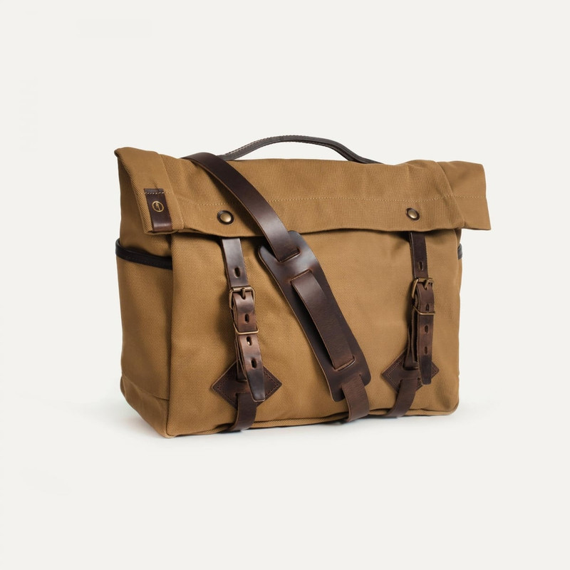 Bleu de Chauffe GASTON MUSETTE SATCHEL BAG  -  CAMEL BM outlook