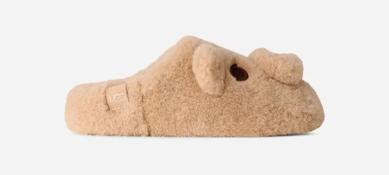 ® Women's Elea Pooch Slip-On Sheepskin Slippers in Sand Castle - 1
