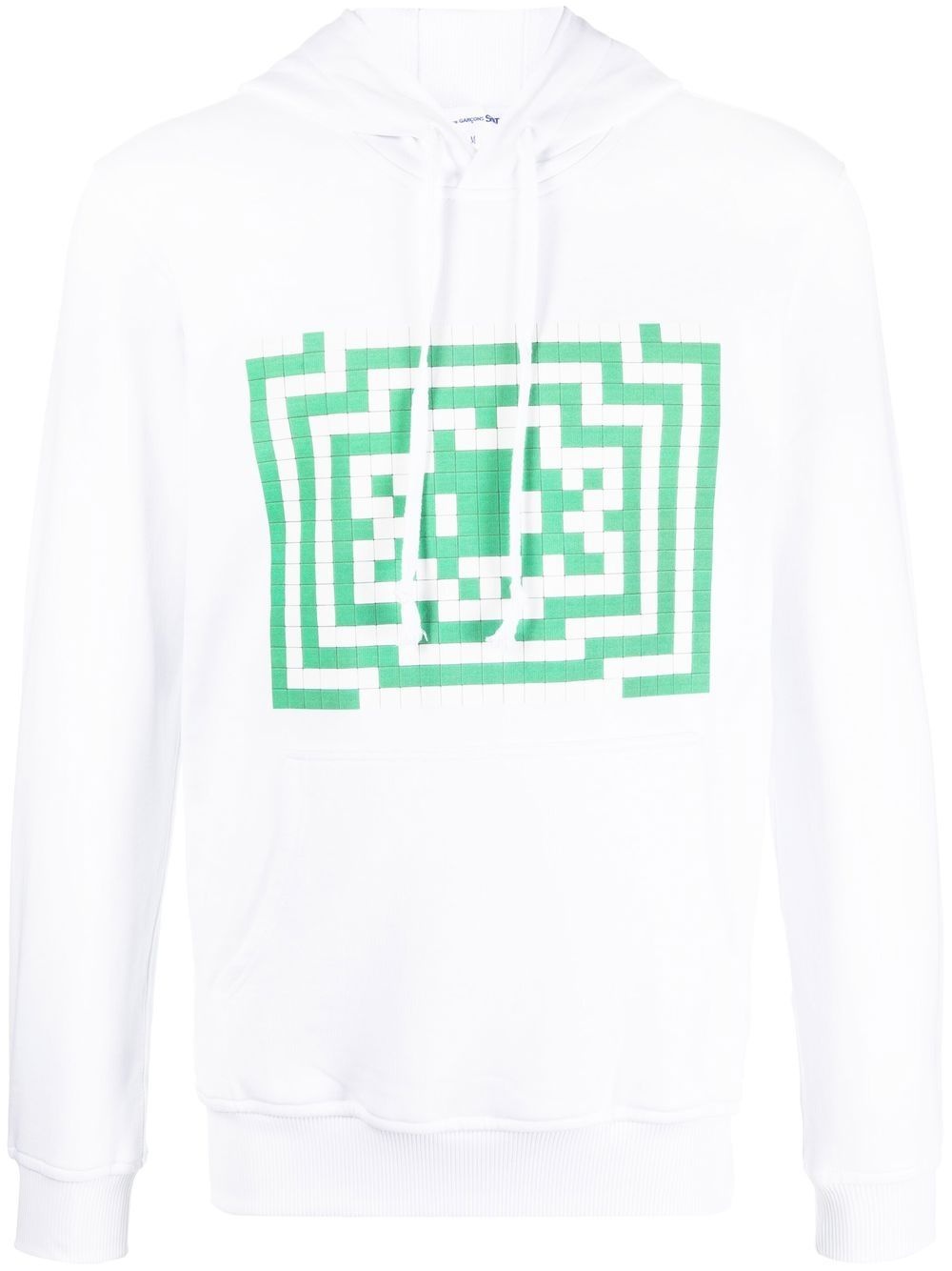 graphic-print drawstring hoodie - 1