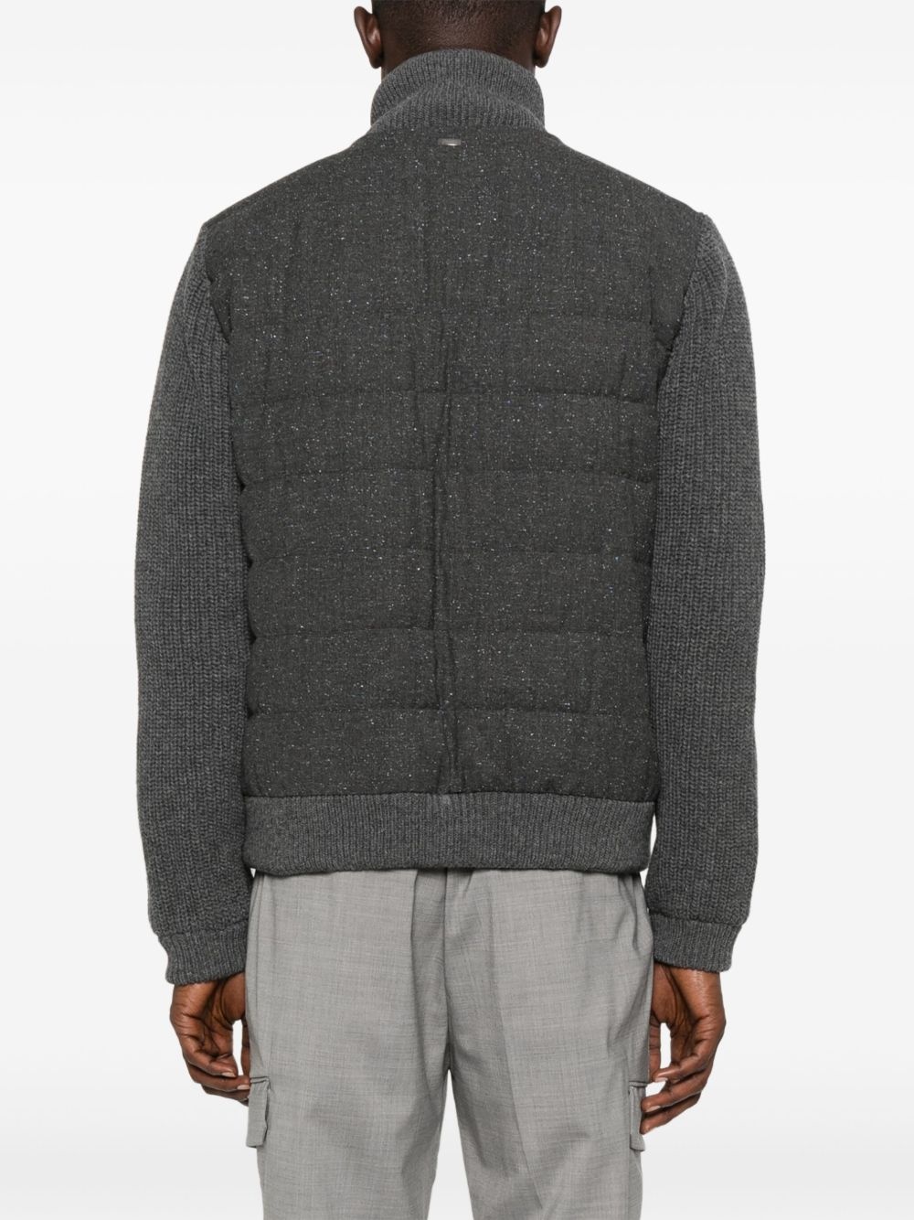 panelled padded jacket - 4