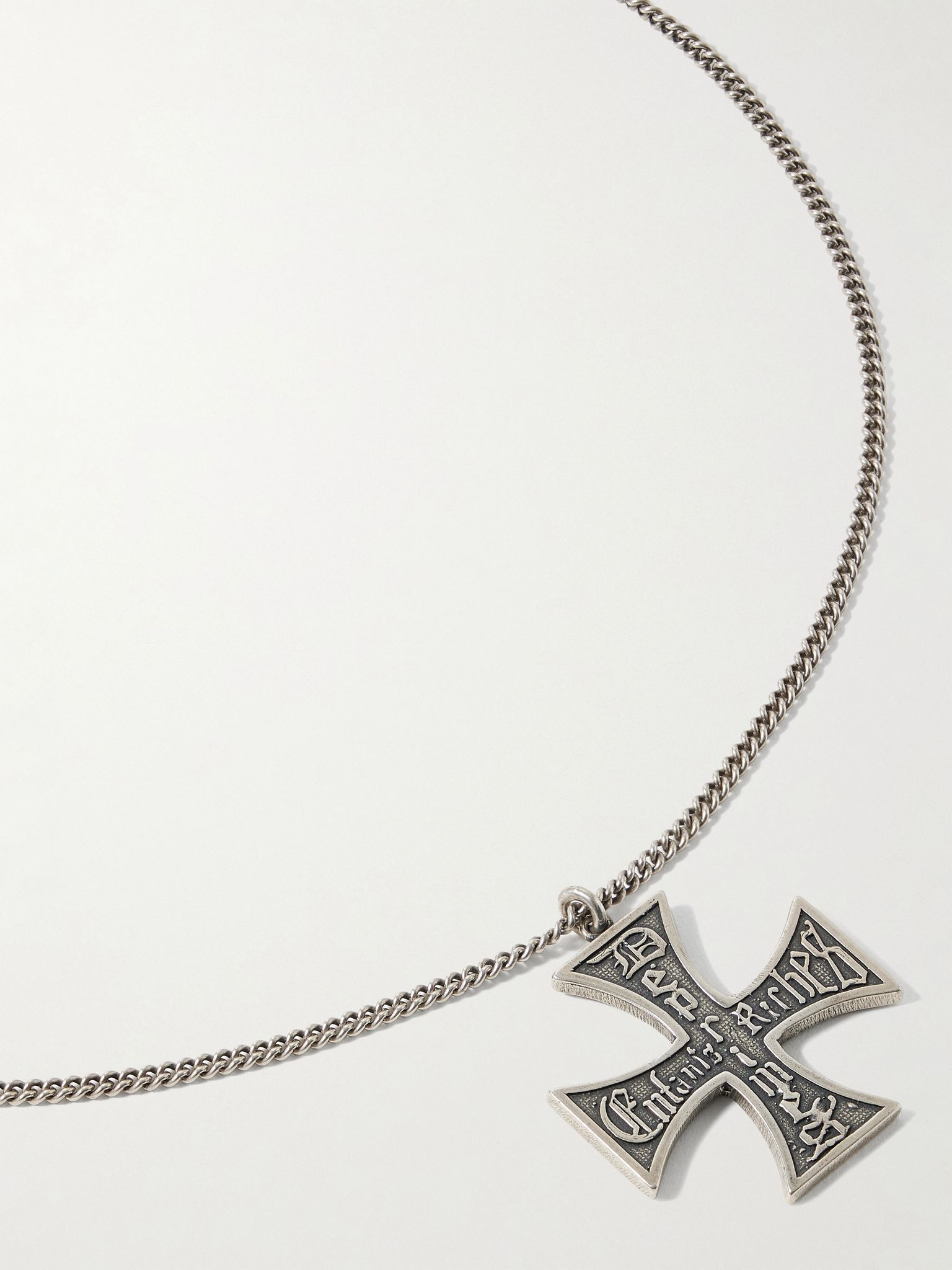 Silver Pendant Necklace Silver - 1