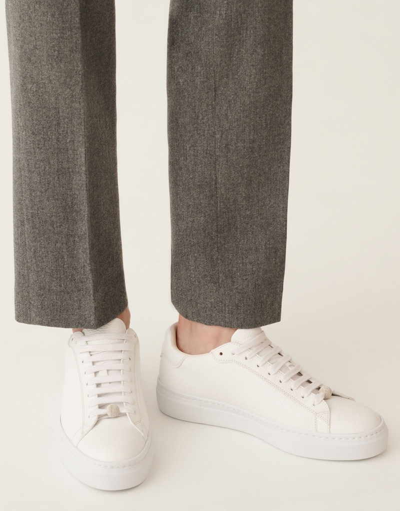 Grain leather sneakers 4