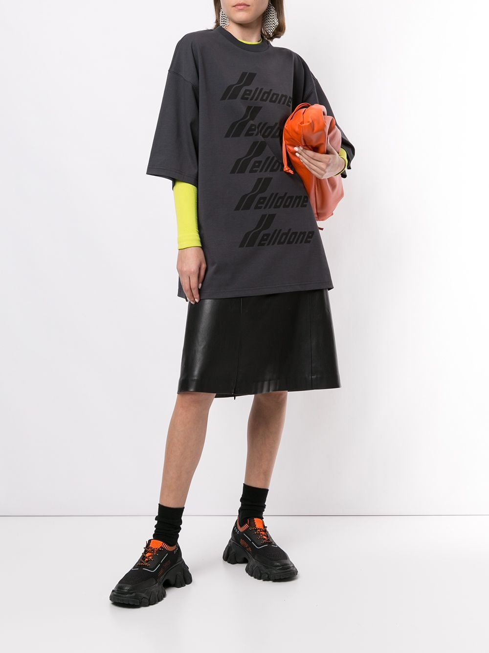 oversized logo-print T-shirt - 3