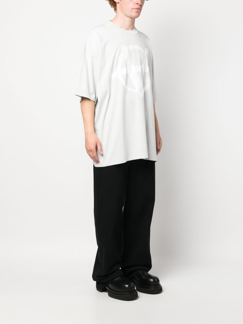logo-print cotton T-shirt - 3