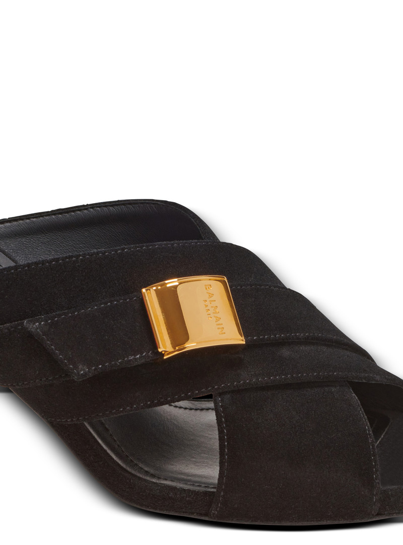 Uma mules in suede leather 6