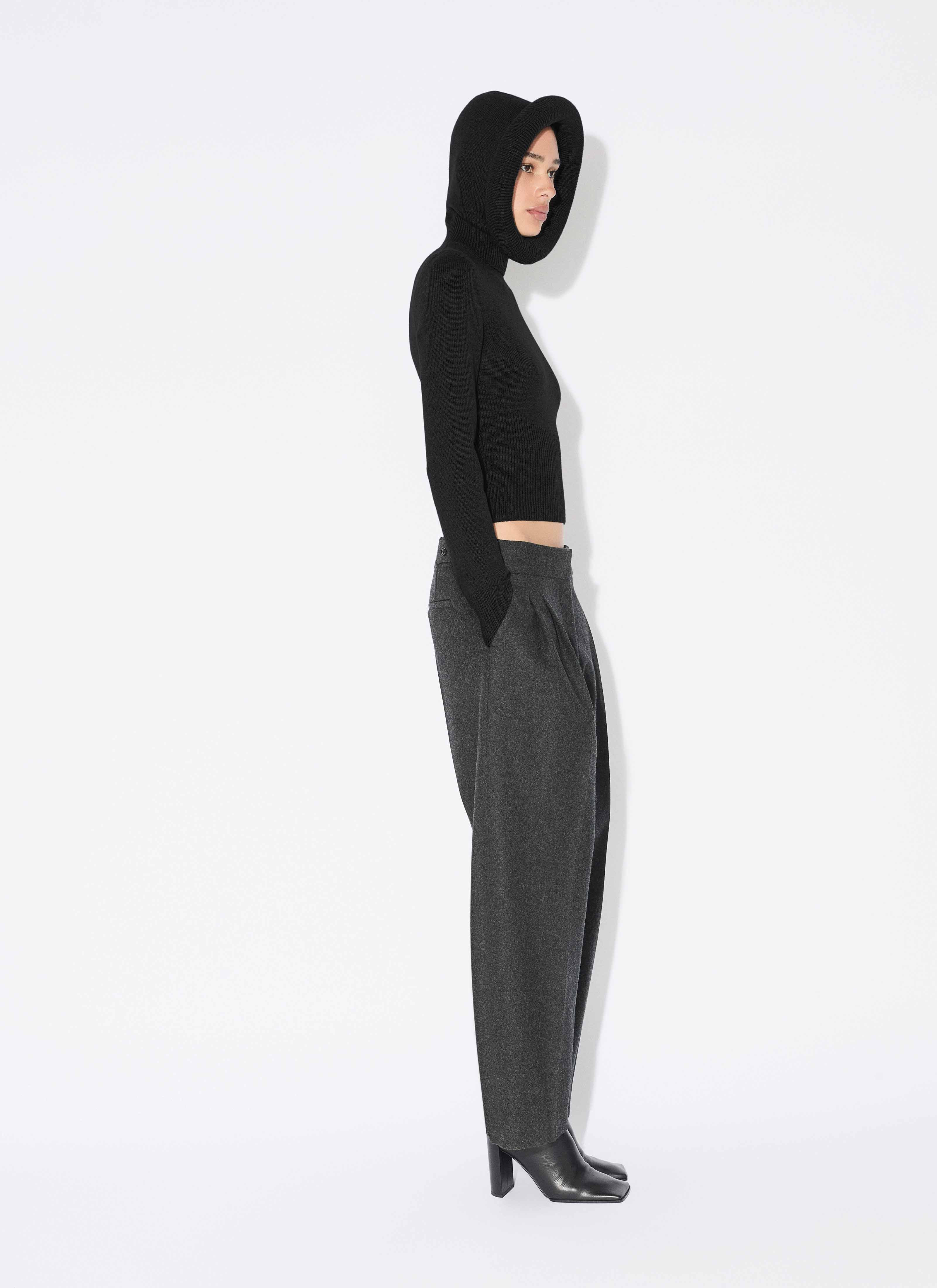 FLANNEL TAILORED PANTS - 5