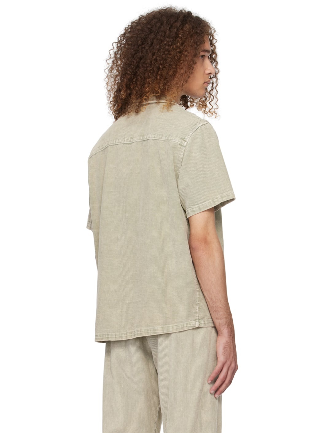 Khaki Buttoned Shirt - 3
