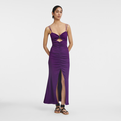 Longchamp Midi dress Violet - Crepe outlook