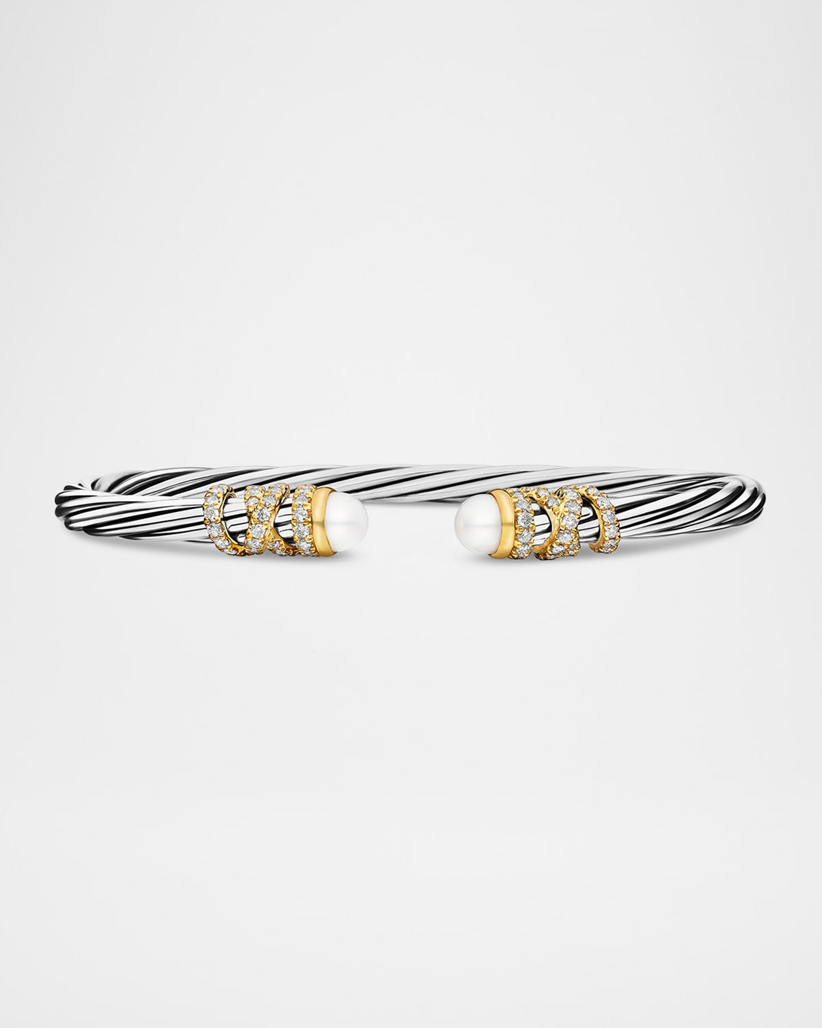 4mm Helena Cabochon Tip Bracelet with Diamonds - 1