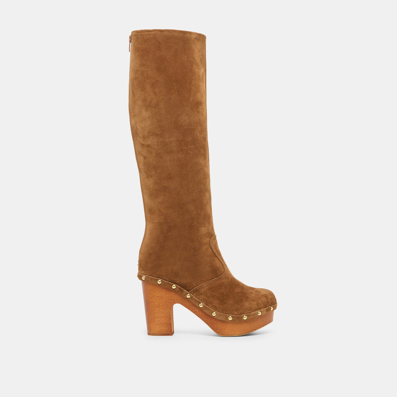 JENNY BOOTS CHESTNUT SUEDE 1