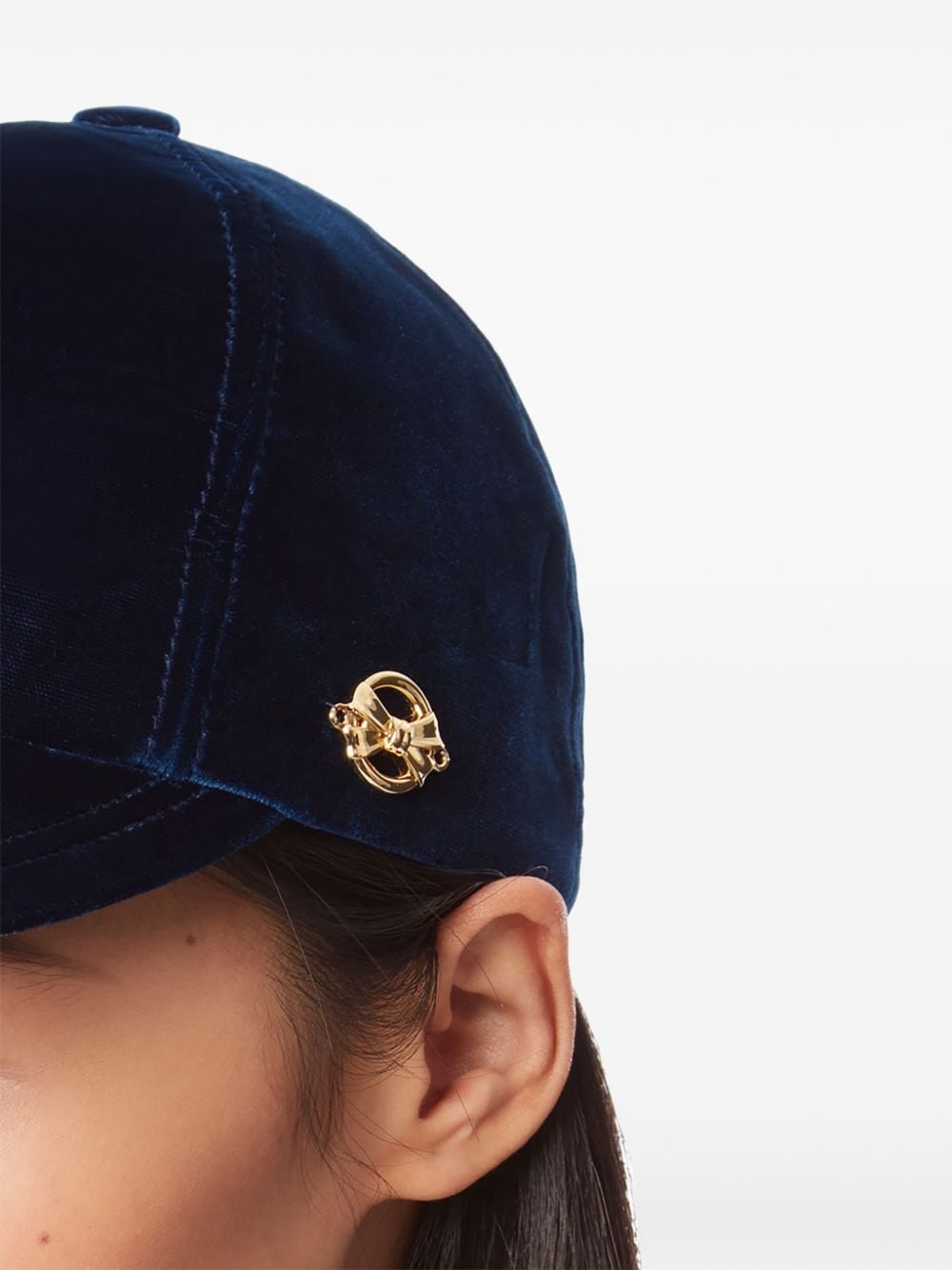 velvet baseball cap - 4