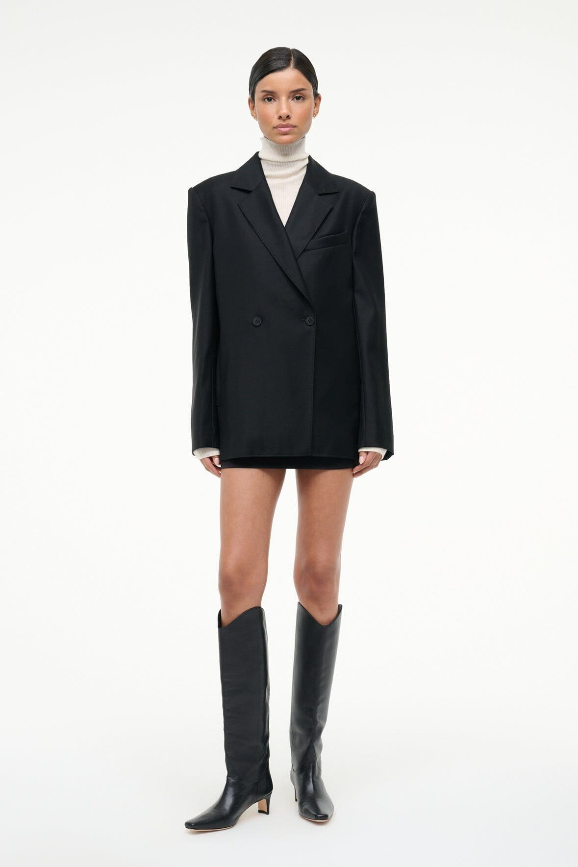 STAUD CONRAD BLAZER BLACK - 6