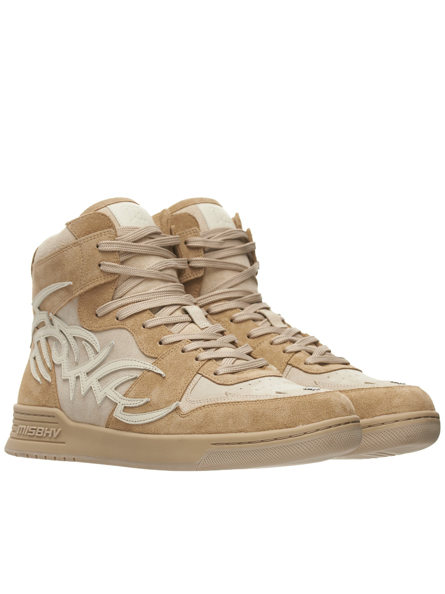 Suede High Top Sneakers - 2