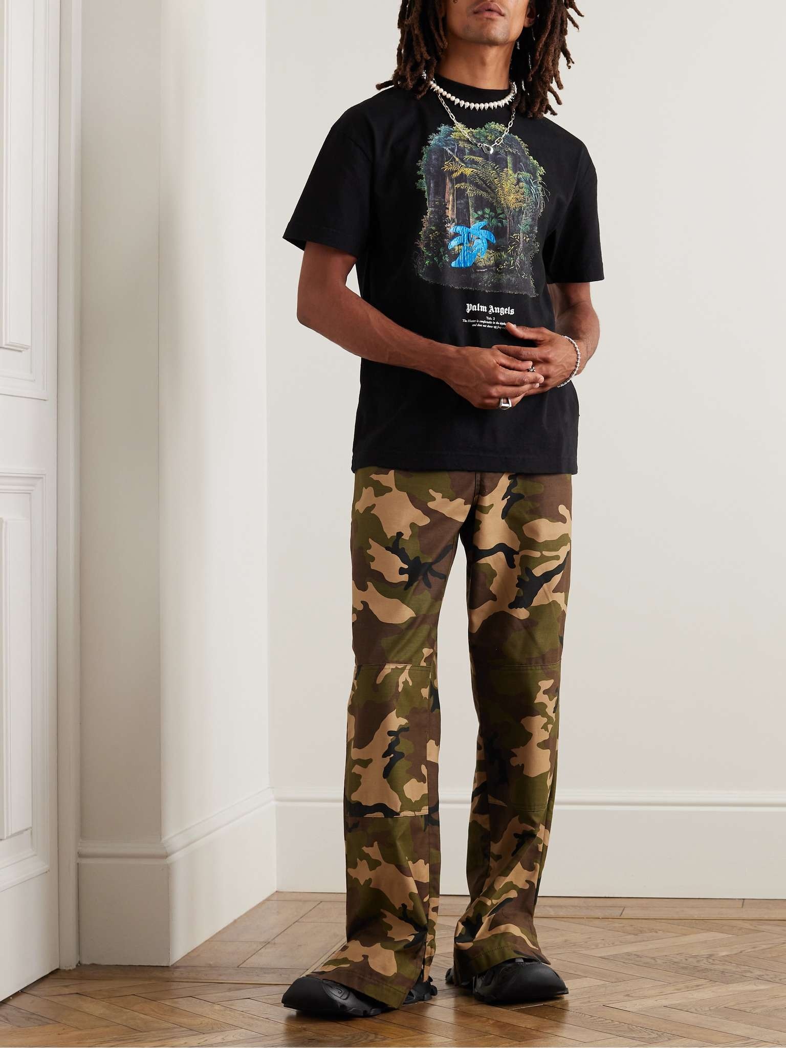 Palm Angels Hunting In The Forest T-Shirt | REVERSIBLE