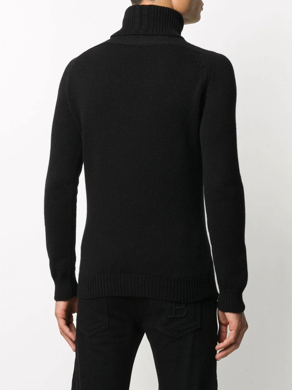 knitted roll neck jumper - 4