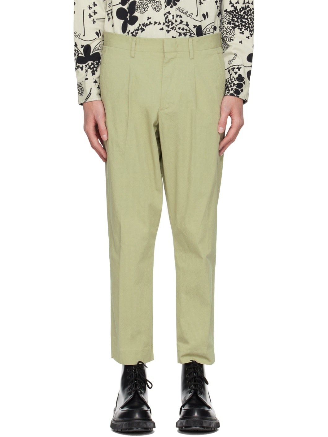 Green Bill 1449 Trousers - 1