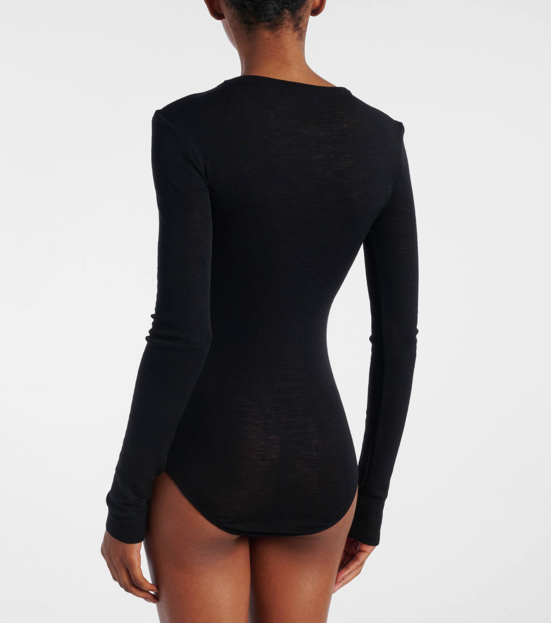 Wool jersey bodysuit - 4