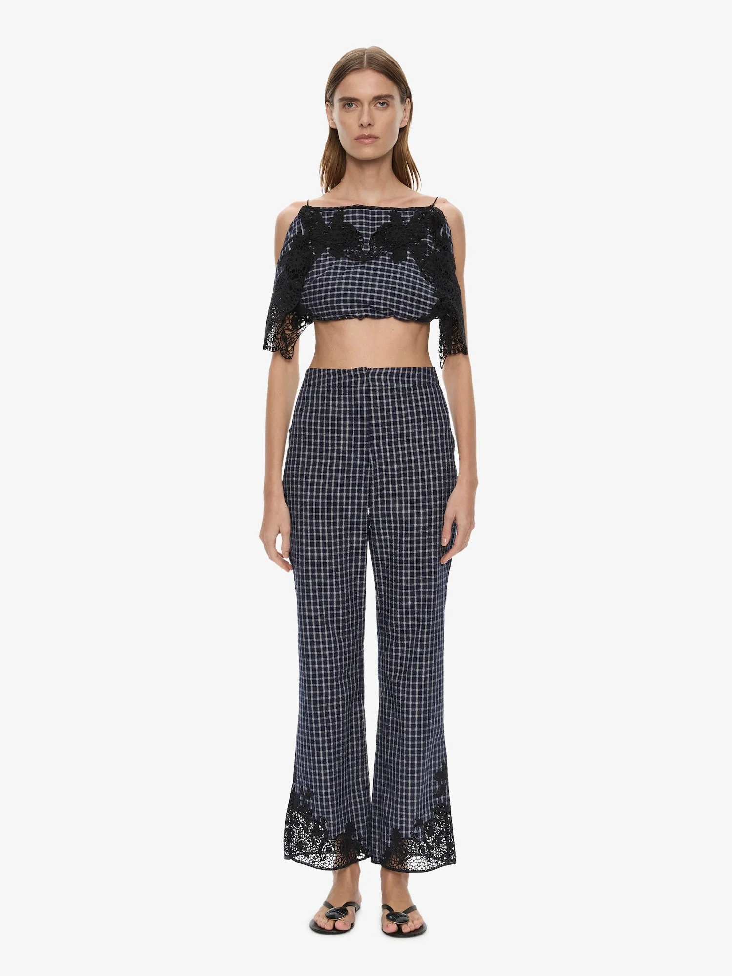 Maya Embroidered Handkerchief Trouser - 1