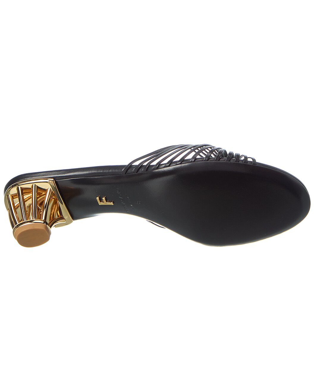 Ferragamo Croc-Embossed Leather Sandal - 4