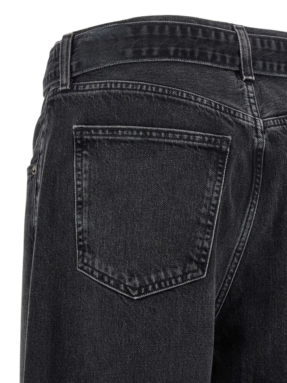 belted cuffed jeans - 4