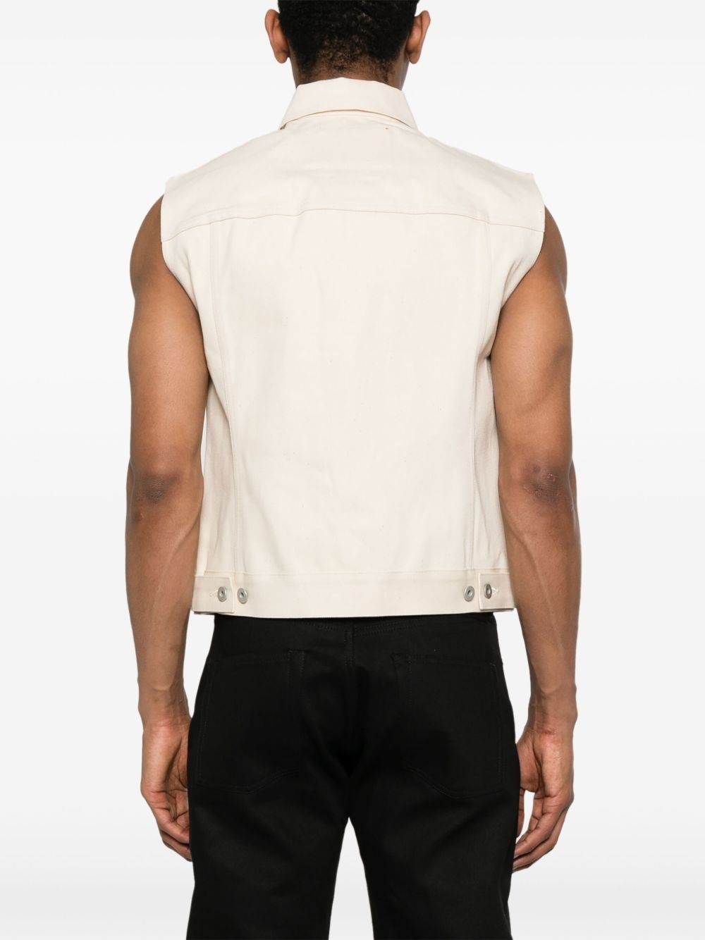 sleeveless trucker jacket - 4