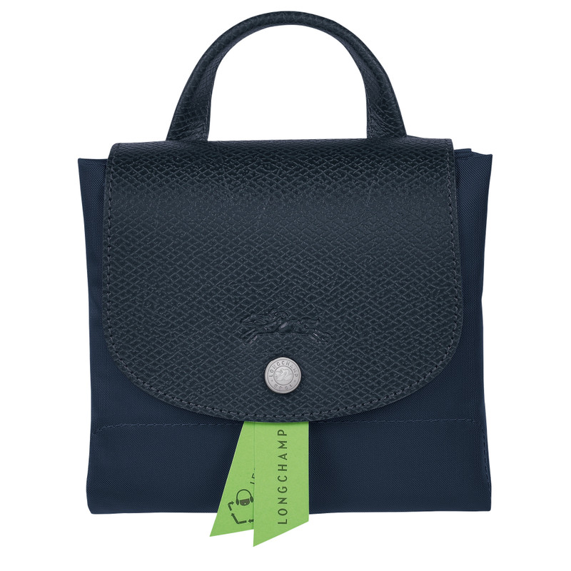 Le Pliage Green Backpack Navy - Recycled canvas 4