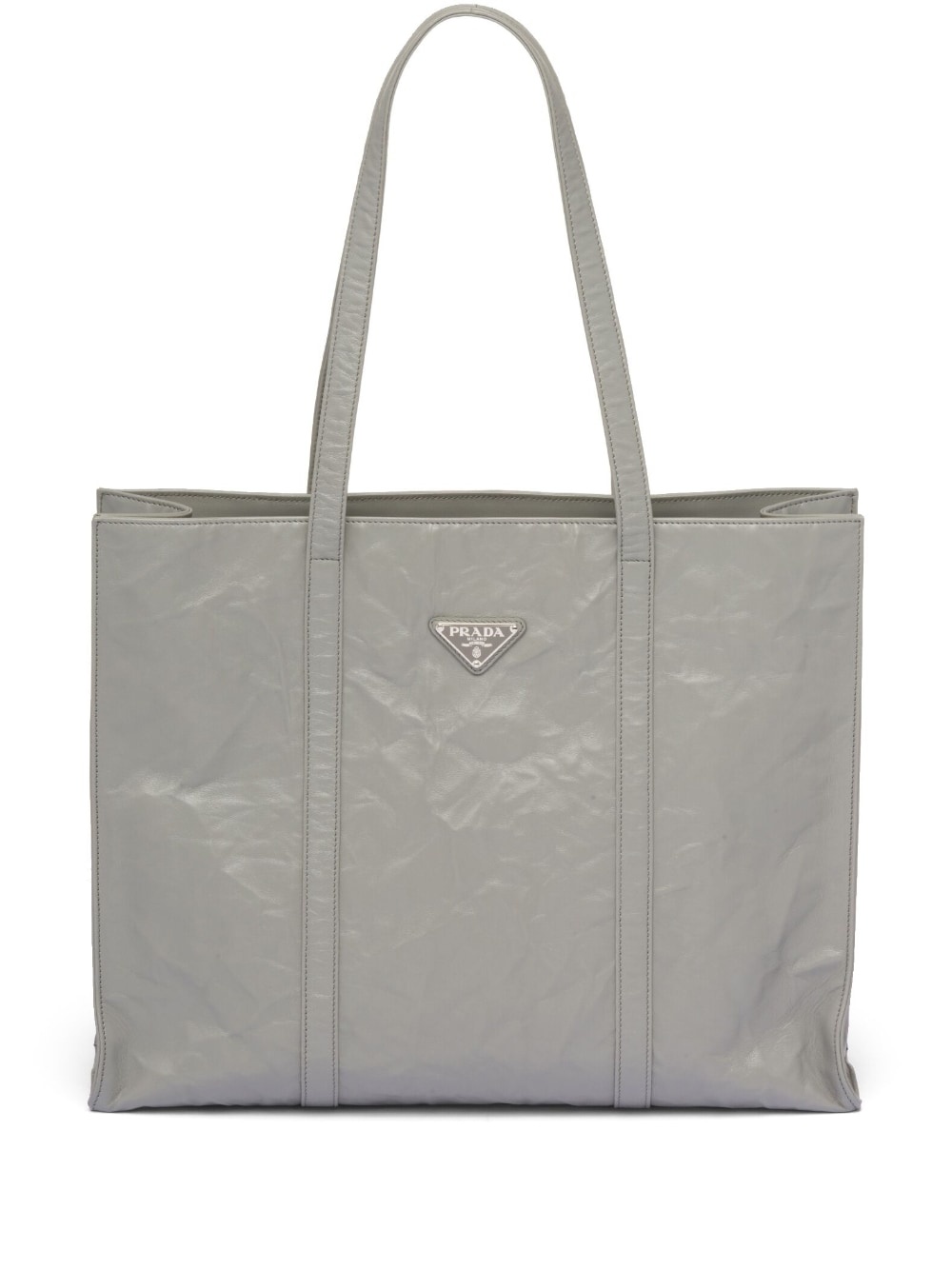 large leather tote bag - 1