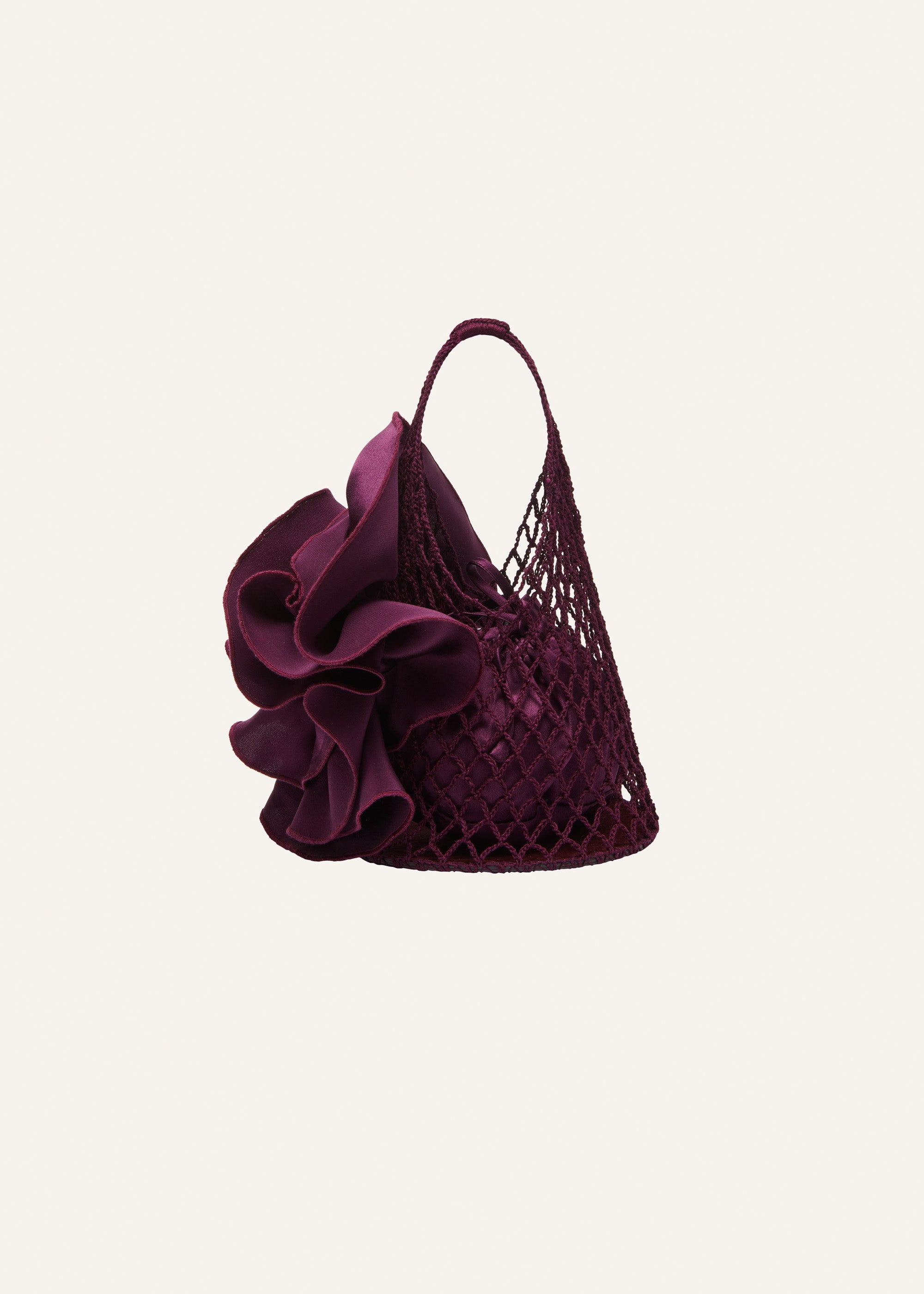 Small Devana bag in aubergine - 2