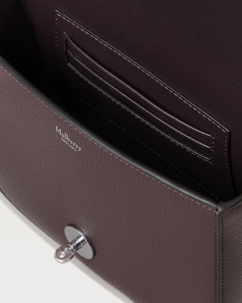 Small Darley Satchel Black Cherry Small Classic Grain 5