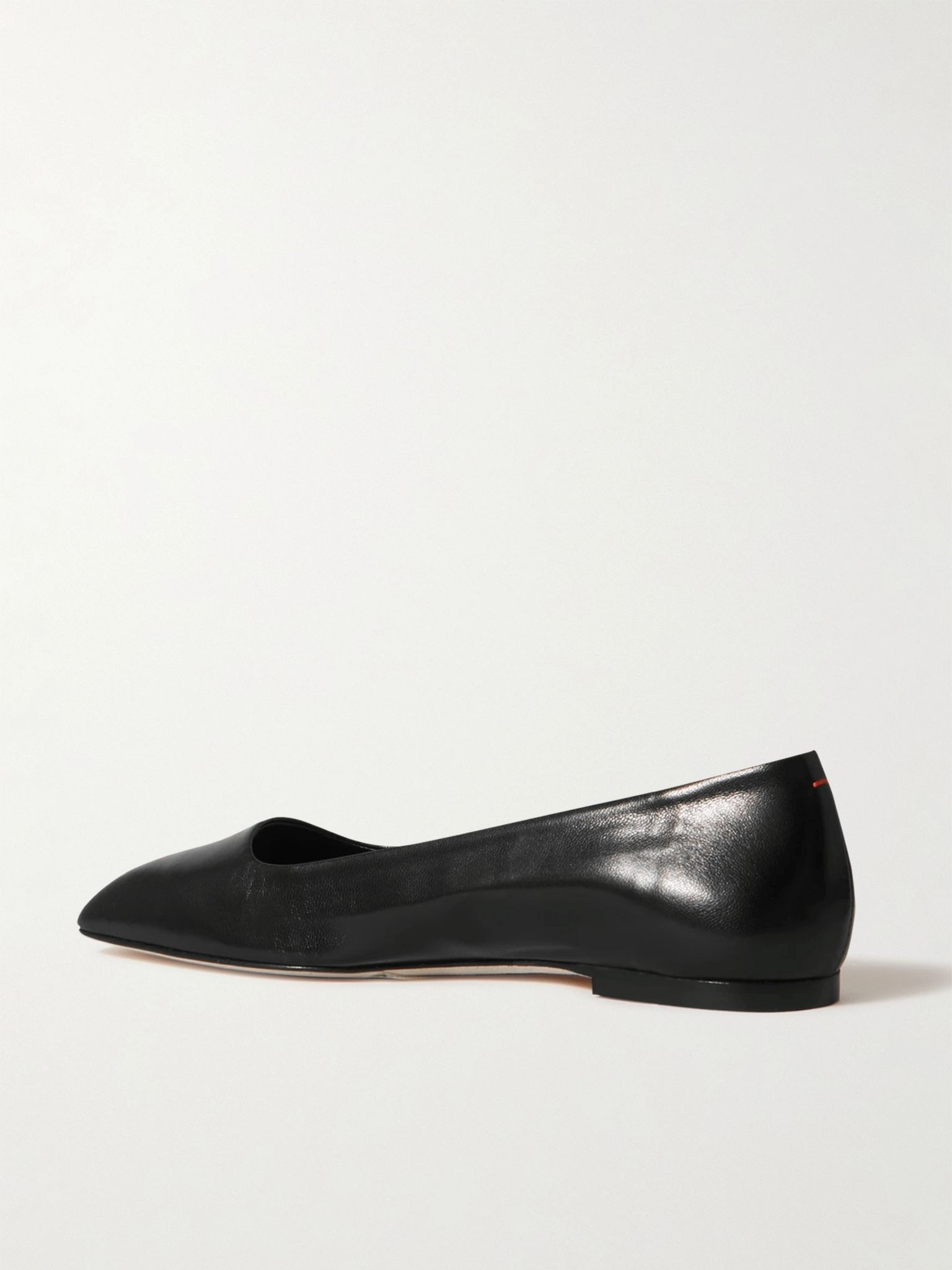 Ida leather ballet flats Black - 3