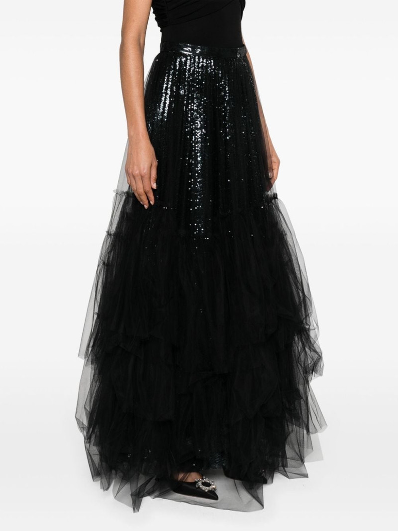 sequinned tulle maxi skirt 3