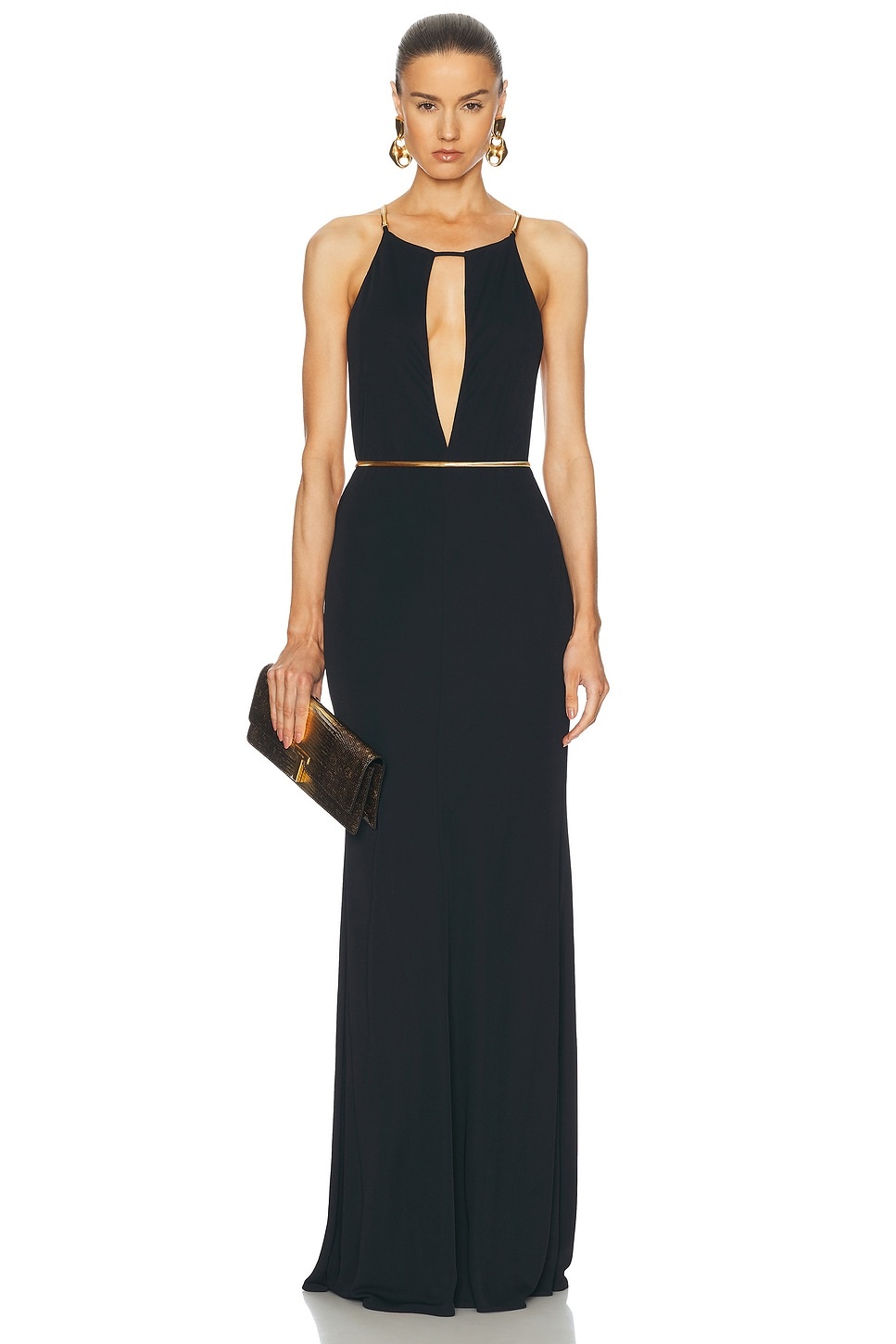 Sleeveless Evening Dress - 1
