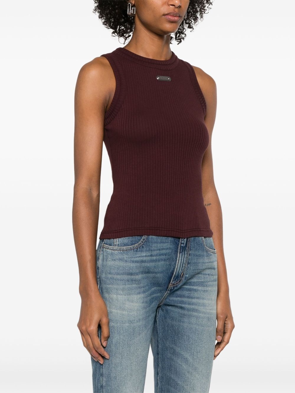logo-plaque tank top - 3