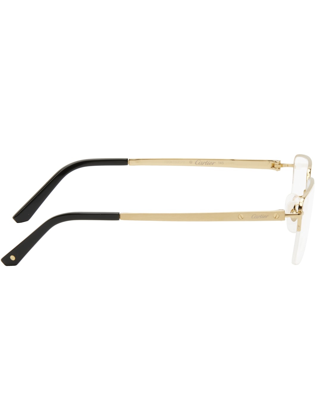 Gold 'Santos de Cartier' Glasses - 2