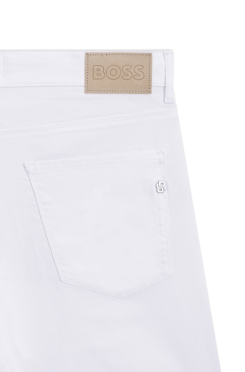 DELAWARE SLIM-FIT JEANS IN WHITE STRETCH DENIM 6